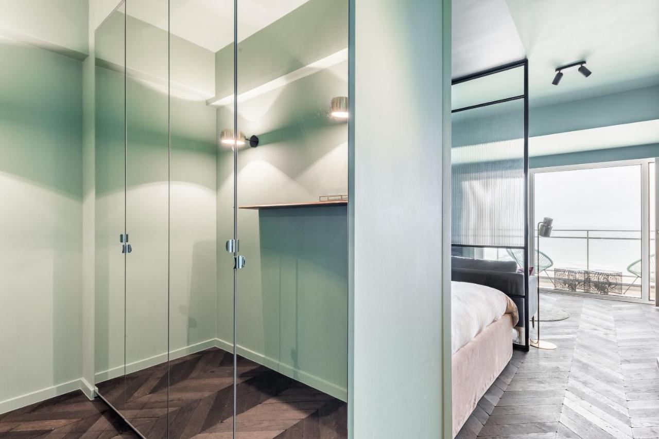 Luxueuze Suite Met Frontaal Zeezicht Knokke-Heist Exteriör bild