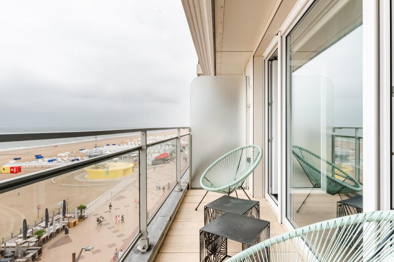 Luxueuze Suite Met Frontaal Zeezicht Knokke-Heist Exteriör bild