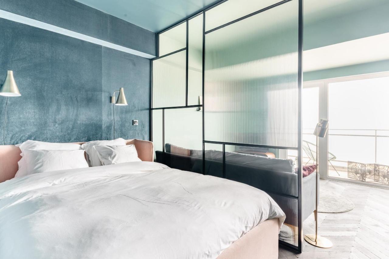 Luxueuze Suite Met Frontaal Zeezicht Knokke-Heist Exteriör bild