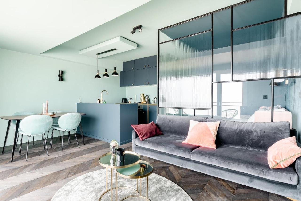 Luxueuze Suite Met Frontaal Zeezicht Knokke-Heist Exteriör bild